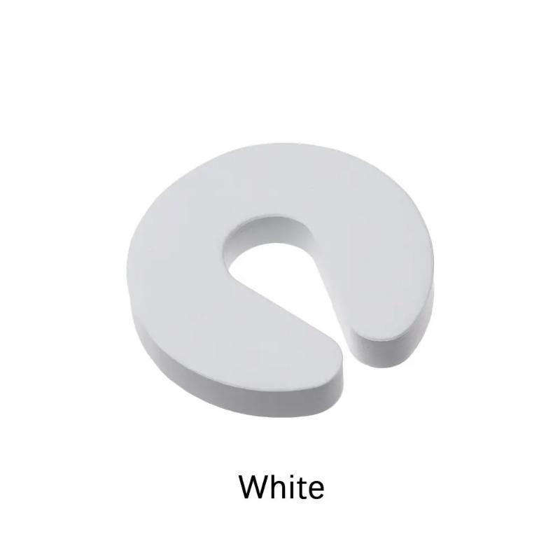 

1 шт. Однотонный мягкий пенопластовый стопор для двери Защита безопасности детей Защита пальцев Детский безопасный дверной клип Домашняя безопасность Клипса для двери спальни 10*9*1.5cm белый