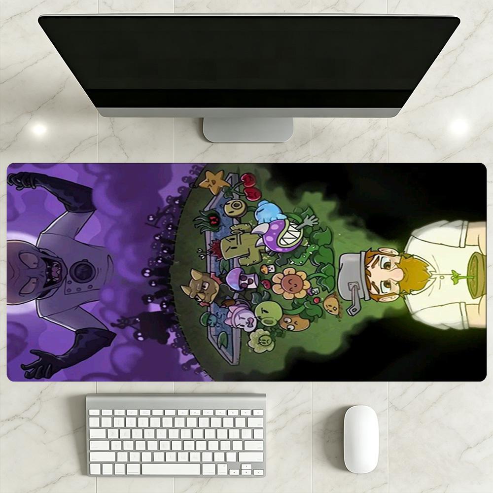 Plants Vs. Zombies Gaming Mouse Pad Gamer Mousepad Desktop Mouse Pad Non-Slip Rubber Bottom Perfect Gift for Gamers