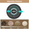 Molinillo de Pimienta Eléctrico Acero Inoxidable Molinillo de Sal y Pimienta Recargable por USB Grosor Ajustable Molinillo de Especias Herramienta de Cocina