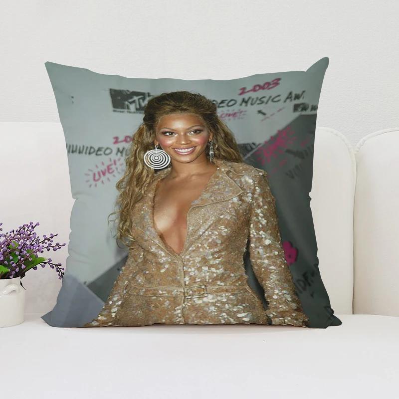 

Наволочки для декоративных подушек B-Beyonce Подарки для фанатов Наволочка для подушки 45x45 Домашний декор Наволочка 40x40 45*45 12x12Inch