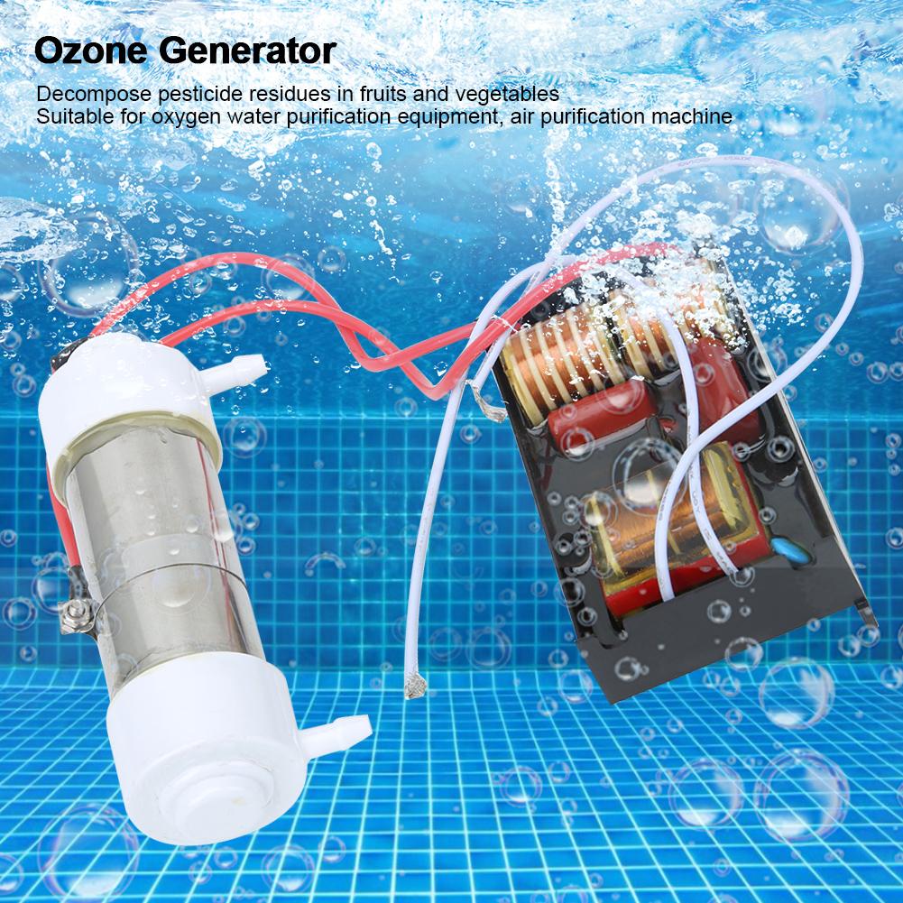 Ozongenerator Rør Vann Luftsterilisator Deodorizer Purifier Grønnsaksfruktsteriliseringsmaskin
