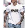 Stylish Letter Pattern Print Men's T-shirt, Graphic Tee Men's Summer Clothes, Men's Outfits
