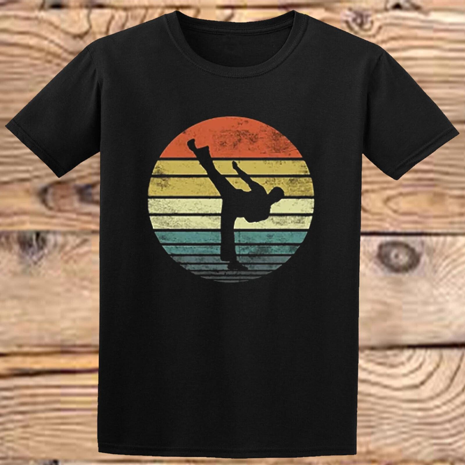 Karate Taekwondo Retro Boys Girls Classic Kids Tshirt #DM#P1#PR 120