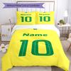 3pcs Custom Name 10 Bedding Set Duvet Cover Closure Includes 1 Duvet Cover & 2 Pillowcases, Soft and Comfortable for All Seasons.