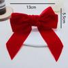 6Pcs Elegant Red Green Bowknot Napkin Rings Table Decor Velvet Christmas Napkin Ring Table Napkin Rings Christmas Accessories
