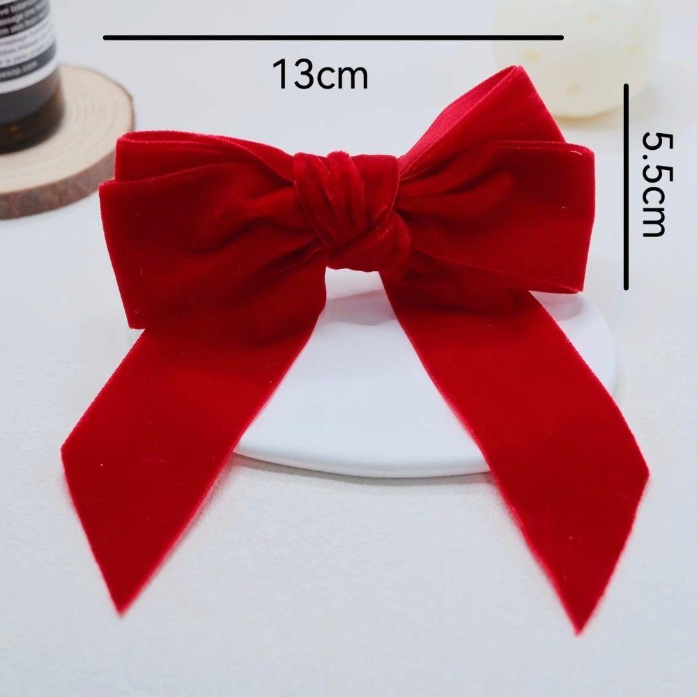 6Pcs Elegant Red Green Bowknot Napkin Rings Table Decor Velvet Christmas Napkin Ring Table Napkin Rings Christmas Accessories