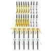 30PCS Party Blowers Metallic Fringed Party Horns Whistles Noisemakers Party Favors for Adults Birthday Graduation Gold