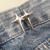 Detachable Fashion Shaped Jean Button Clasps Waist Extender Pin Jean Button, No Sewing Required, Fit Instant Jean Button