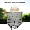 Mosquito Hat With Hidden Net Mesh Repellent Insect Bee Protection Men Women Outdoor Sunscreen Fishing Cap