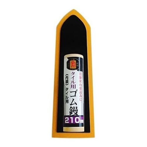 

Bigman Kanechiyo Rubber Trowel, Yellow, for Tile, Single-Sided, 210mm