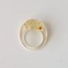 Transparent Resin Ring with Dried Flowers: Elegant, Versatile, European and American Fashion Design