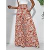 Cross-Border Bohemian Style Autumn New Fashion Leaves Print Loose Casual Elastic High Waist Wide Leg Pants Trousers