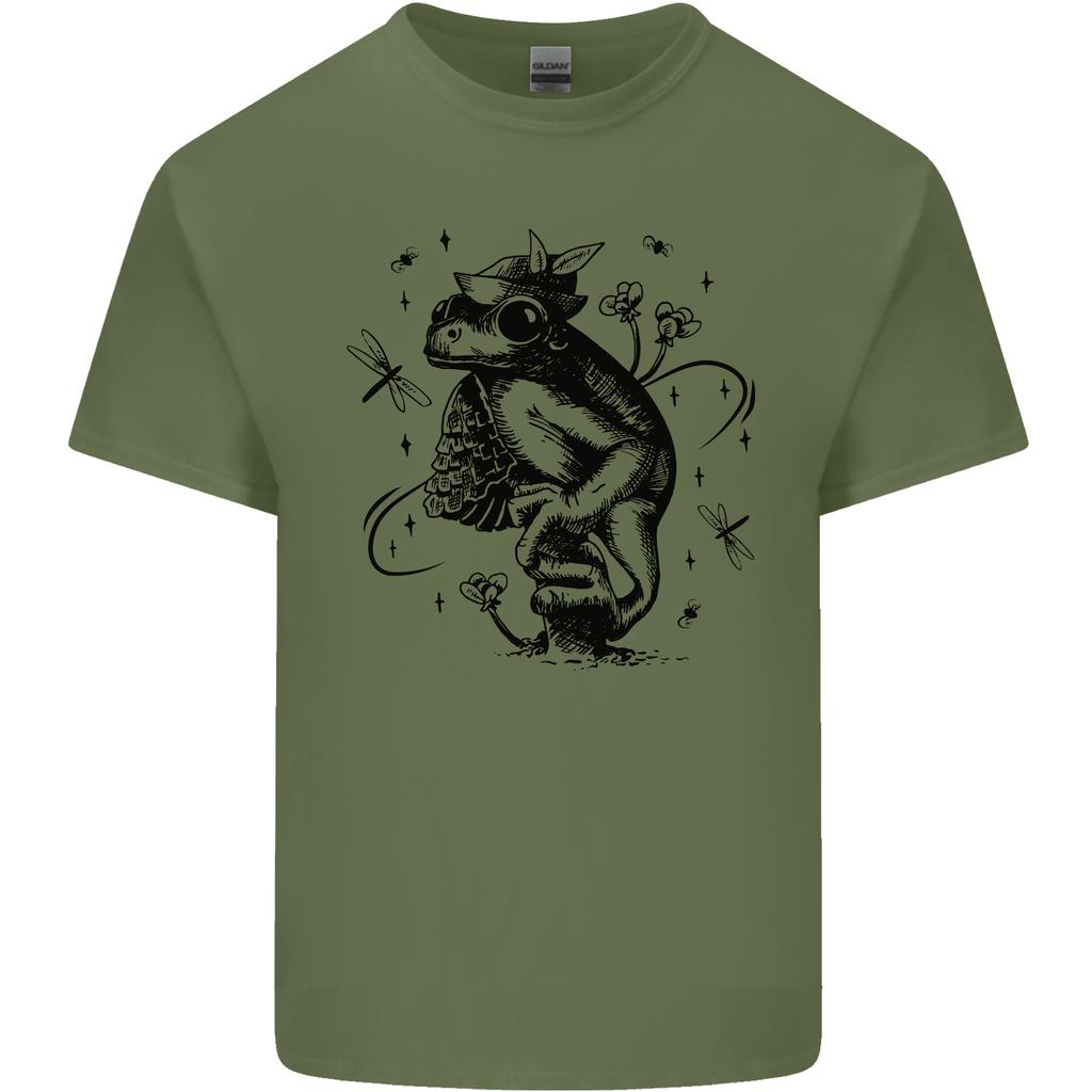 A Frog on a Mushroom Unisexs Light Cotton TShirt