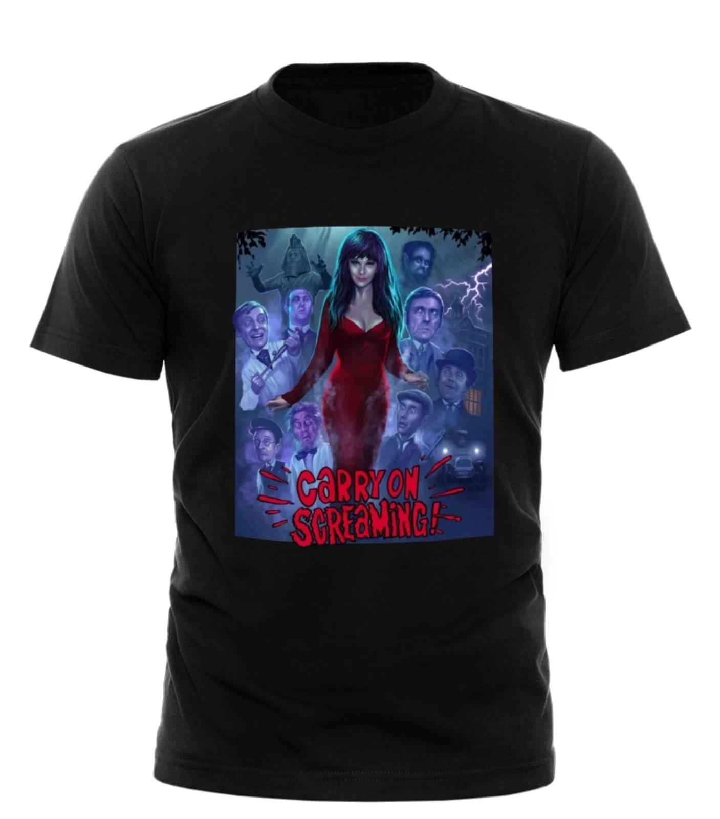 CARRY ON SCREAMING T-Shirt All sizes unisex adult Classic Horror Comedy S