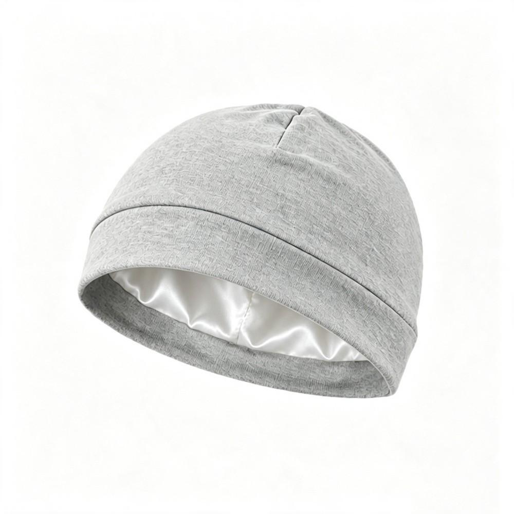 Breathable Beanie Cap Satin-Lined Night Sleep Hat Fashion Skull Cap  For Men Women