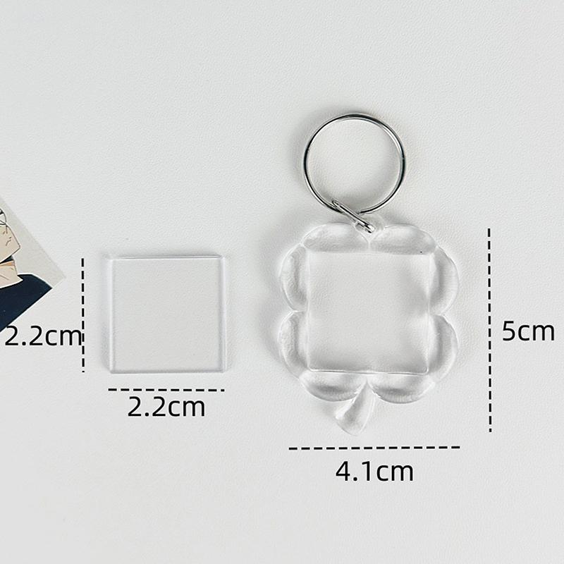 

10 шт. прозрачный акриловый Po Frame Ins брелок вставка Po пустой брелок прозрачный пустой кулон с изображением брелок своими руками