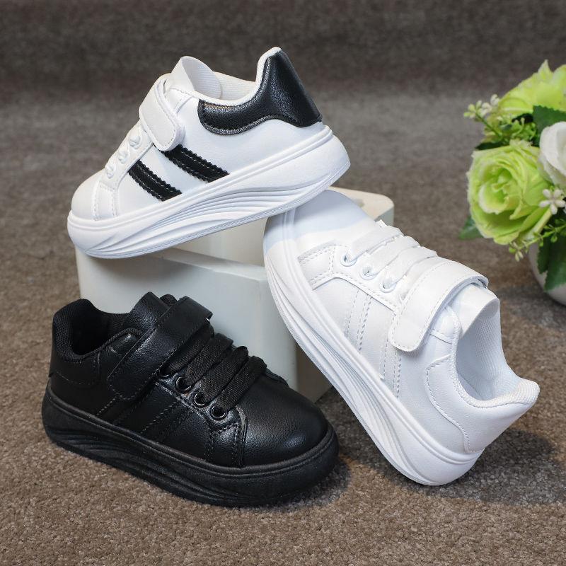 Children's Board Shoes 2025 Spring and Autumn New Soft-soled Girls' Sports Shoes Boys' Little White Shoes Medium and Older Children's Fashion