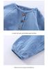 Hooded Baby Summer Romper: Double Layer Gauze, 100% Cotton, Solid Color, Breathable and Sweat-Absorbent - Ideal for Crawling and Casual Wear