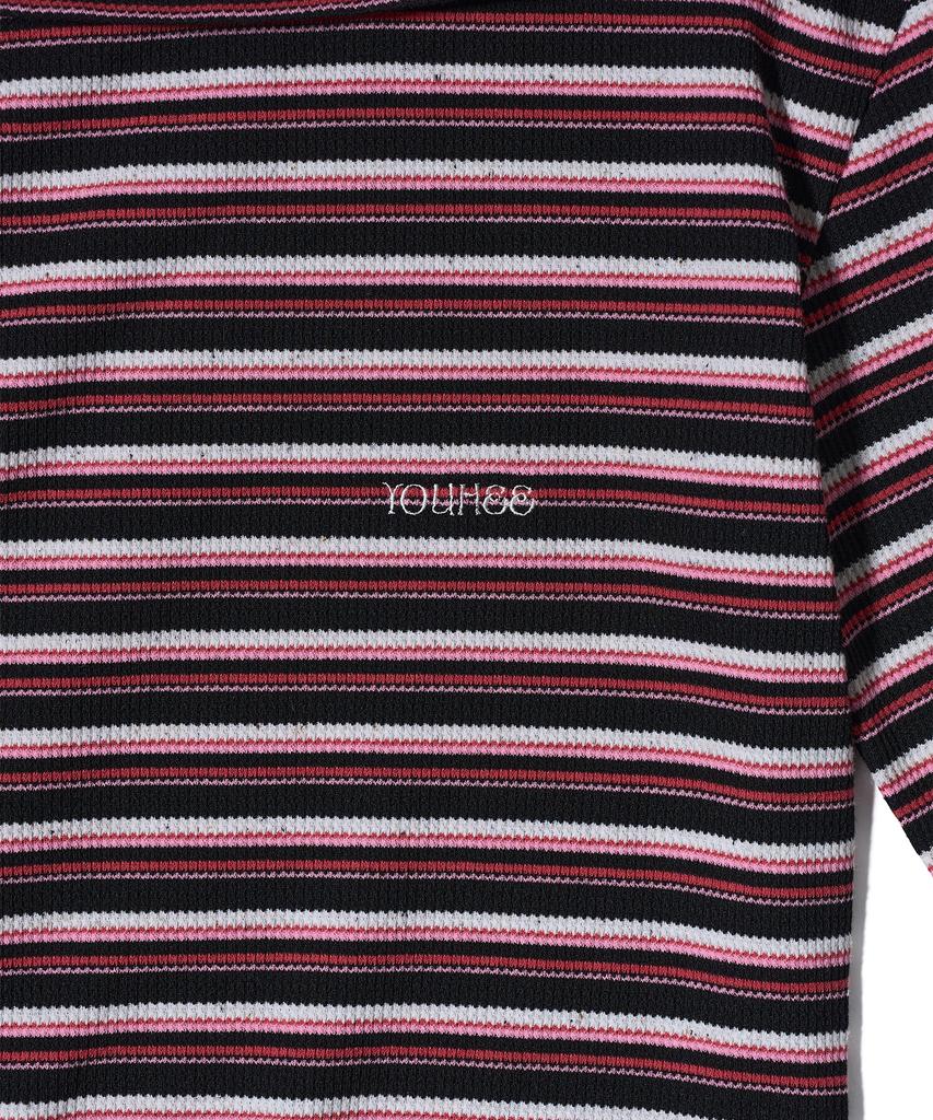 Yuhee Stripe Off-Shoulder Dress Pink