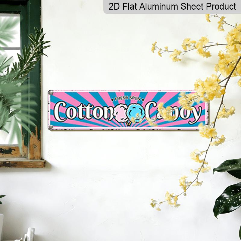 15.7×3.94inch Vintage 'CANDY' Metal Sign - Aluminum Sign/ Decorative Sign, Waterproof & Dustproof Wall Art for Home, Bar, Cafe, Garage Decor