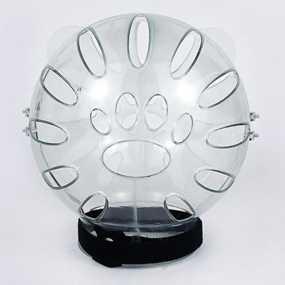 Ball-shaped Pet Space Hood Sturdy Pet Protective Helmet Grooming Help Anti-bite Mask  Trim Nails
