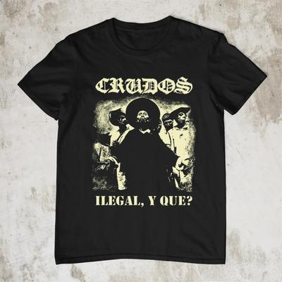 Los Crudos - Ilegal Member Short Sleeve Black All Size Shirt