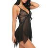 Women Lingerie Flower Lace Lingerie Babydoll V Neck Sleepwear Strap Chemise