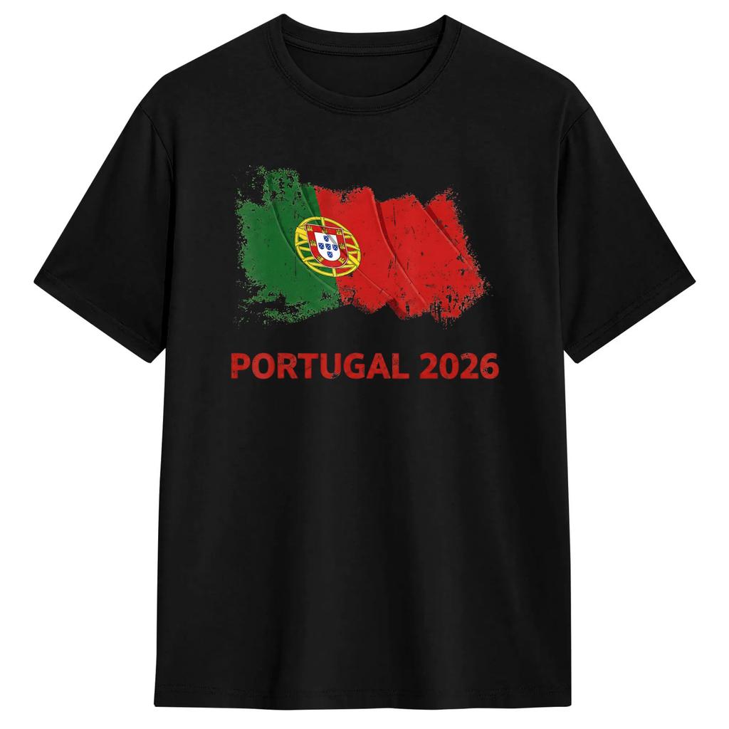 Portugal National Flag Vintage Tshirt Popular T Shirts Shortsleeve Vintage Tshirt Beach Cotton 4xl 5xl 6xl Top Tees