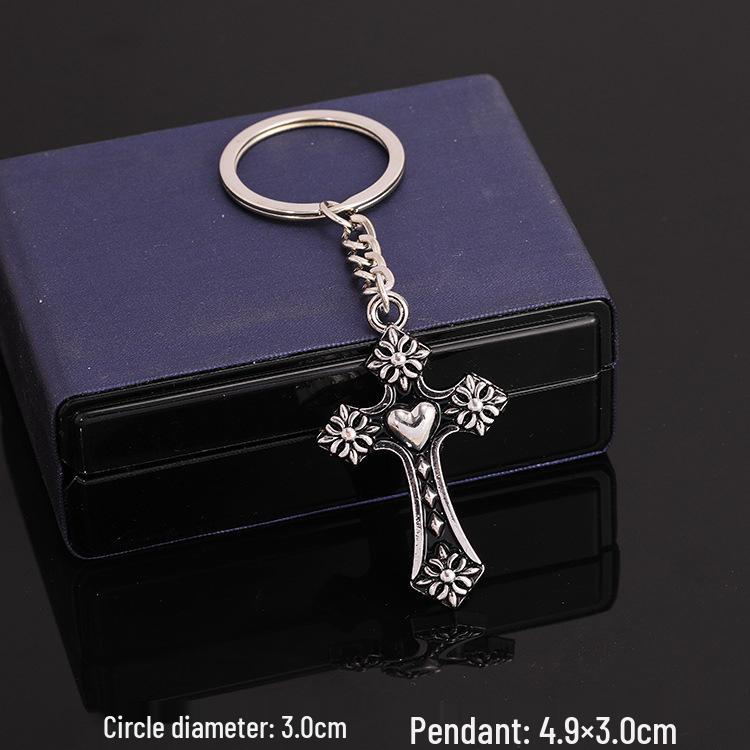 European & American Rock Guitar Keychain: Hip Hop Drip Oil Alloy Pendant Charm for Women's Bags