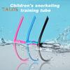 Snorkel Training Tube for Lap Swimming Diving Snorkel Breathing Tube with Headband Liquid Silicone Mouthpiece Snorkel Tube for Adult Kids