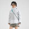 Outdoor three-in-one jacket men's and women's color matching removable cap waterproof and windproof mountaineering suit group buying can be printed