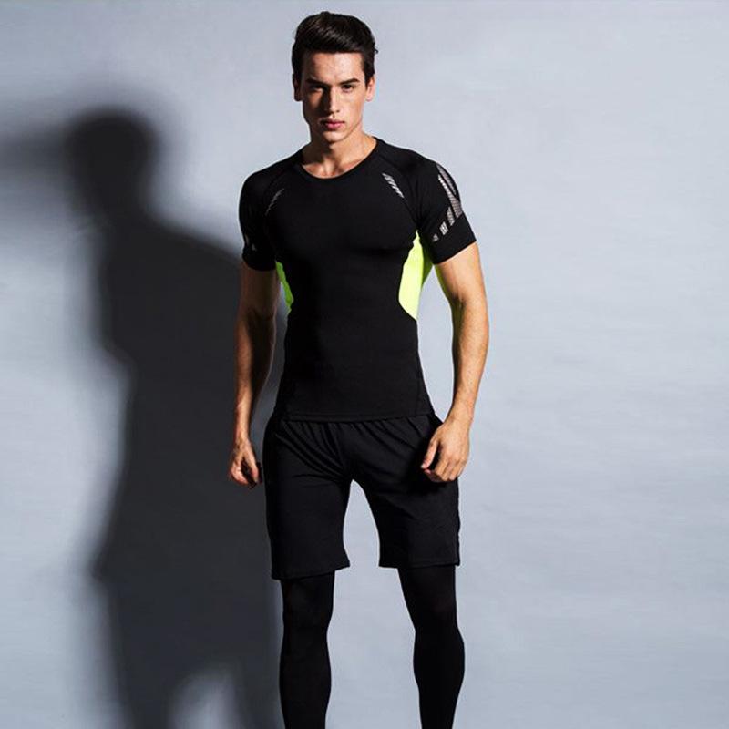 Herren Schnelltrocknende Sport-Tights: Laufen, Basketball, Fitness, Atmungsaktiver Badeanzug