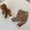 Unisex Kids' Plush Warmth Bottoms with Cartoon Patterns Ideal for Autumn and Winter Outdoor Activities Kids Pants