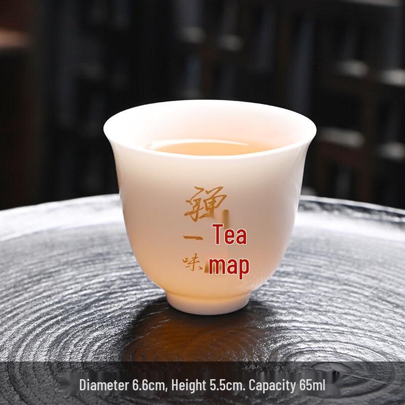 ZISIZ Mutton-fat Jade White Porcelain Teacup