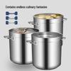BAILOCK Stainless Steel Energy-Saving Bucket with Lid
