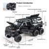 1/32 Scale Dodge Tyrannosaurus RAM 1500 TRX 6X6 Pickup Truck Alloy Car Model Diecast Collection Hobbies Simulation Birthday Gifts Boy
