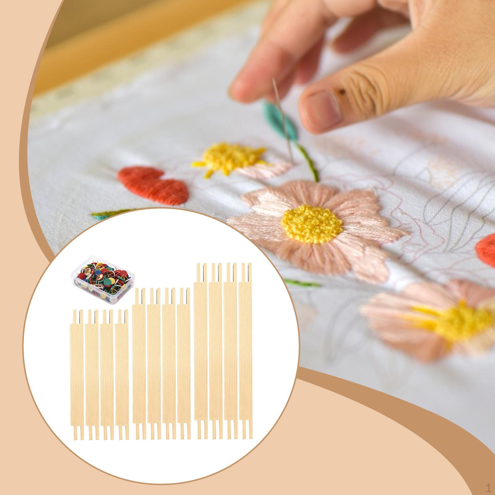 

12 Pieces Needlepoint Stretcher Bar Art Supplies Accessory Wood Oil Painting Posters Multipurpose