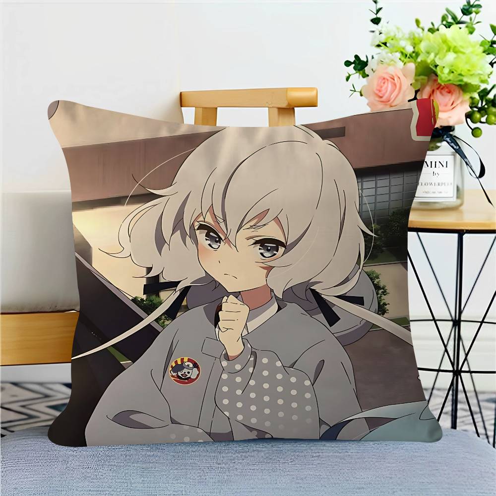 

Anime ZOMBIE-LAND-SAGA Pillowcases Home Bedding Decorative Pillow Cover Wedding Super Soft Pillow Case 16x16Inch