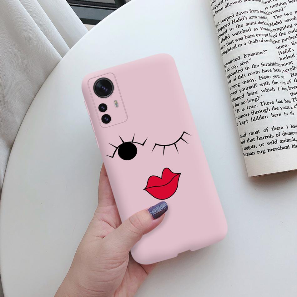 For Xiaomi 12 Lite 6.55'' Case Lovely Cat Cactus Soft Silicone TPU Back Cover For Xiaomi 12 Lite 5G 12Lite Phone Case Bag Shells