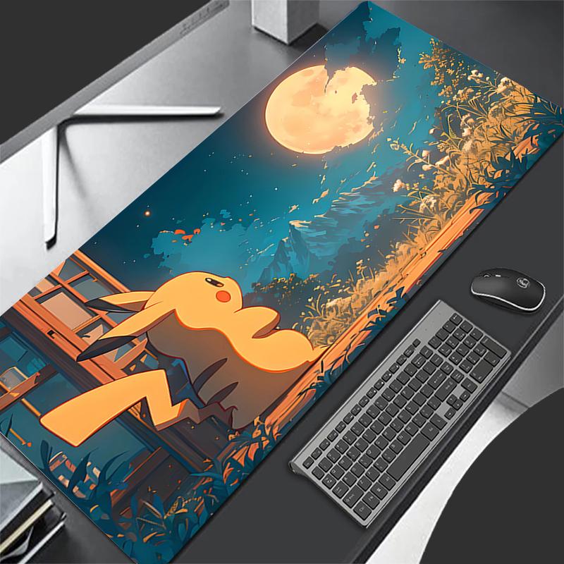 New Mouse Pad Laptop Gaming Desk Mat PpokemonS Star Sky Mousepad Anime Office Computer Pikachu Kawaii Carpet Gamer Keyboard Pad