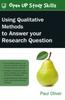 Kniha Using Qualitative Methods To Answer Your Research Question