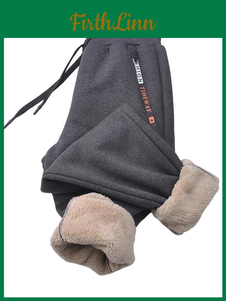 Fivefive Warm Fleece Thick Winter Sweatpants Men Joggers Sportswear Casual Track Pants Plus Size