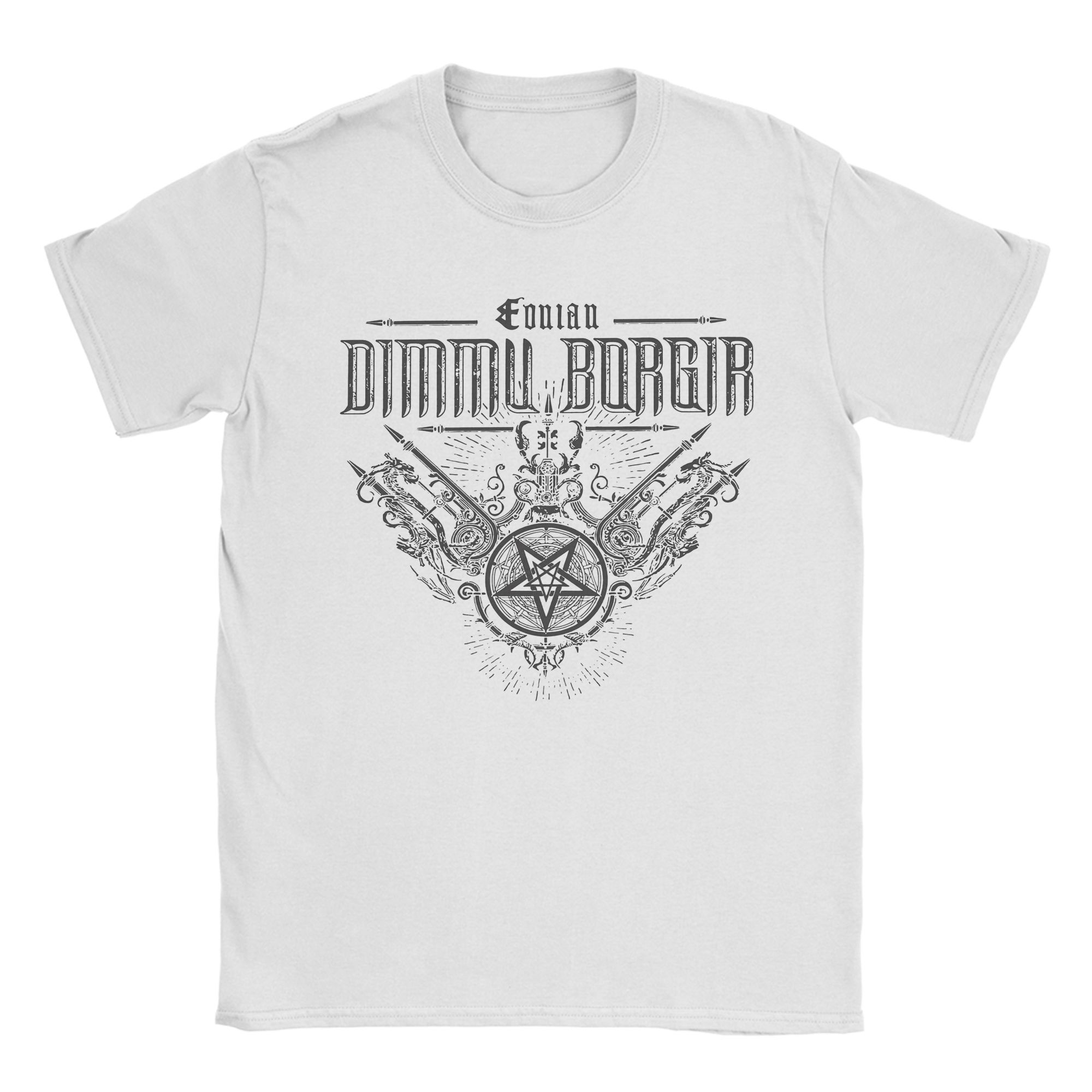 Мужская Женская Графический Принт группа DIMMU BORGIR блэк-метал Футболка Хлопок Футболки Одежда S