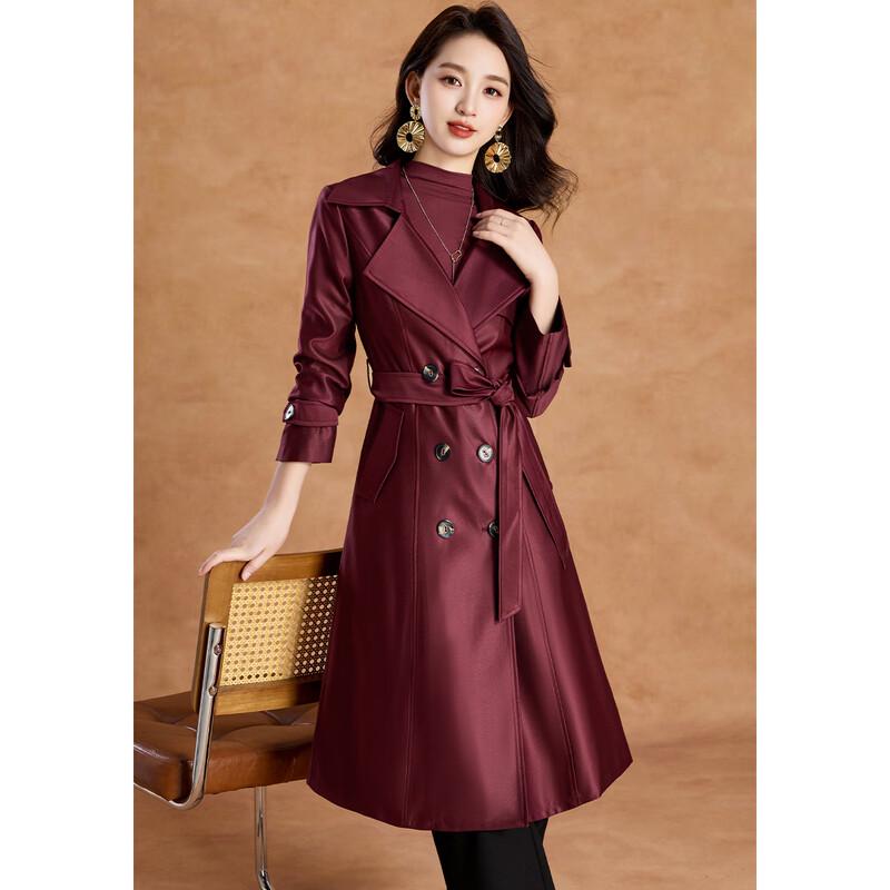 Kabei'er Women's Chic British Style Long Trench Coat