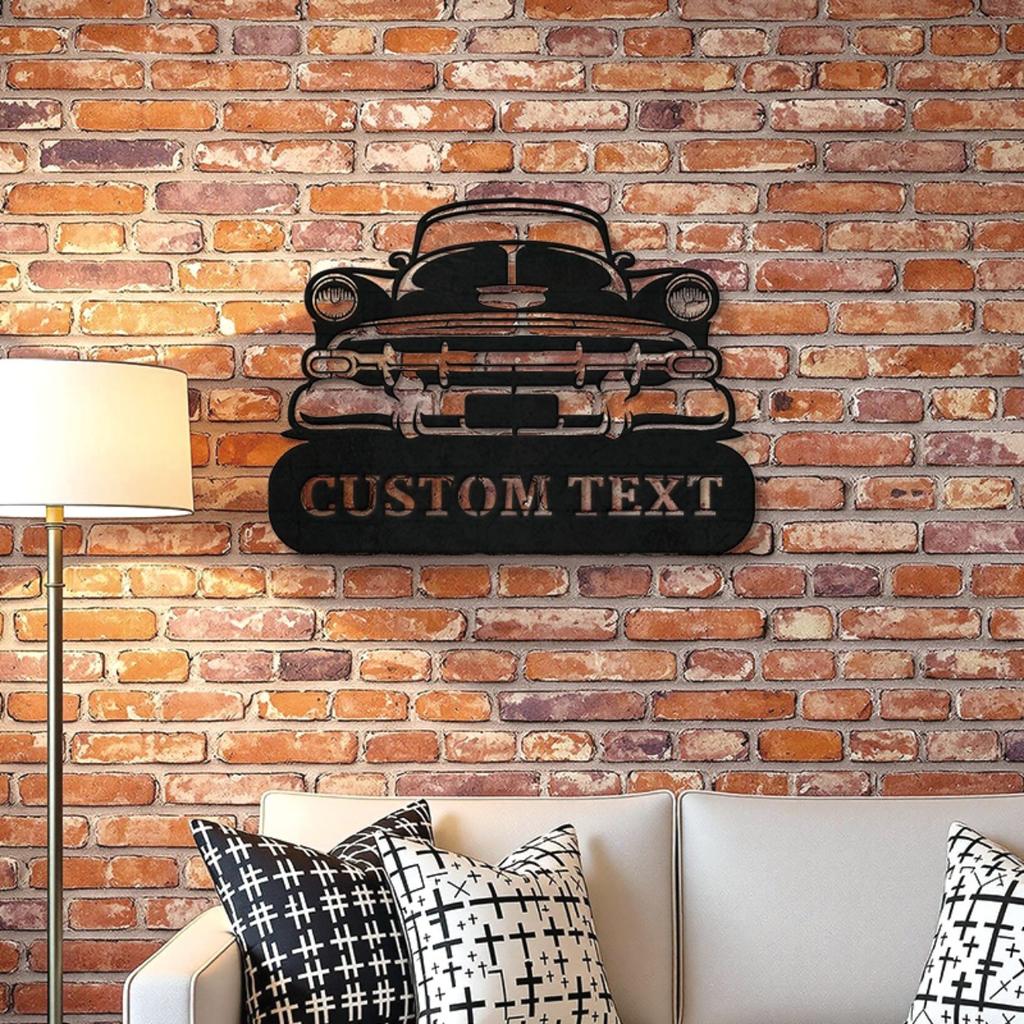 Custom Vintage Metal Sign Car Garage Wall Art
