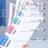 Deli Color Swallowtail Document Clips for 1-6# - Large, Medium, Small Iron Clips