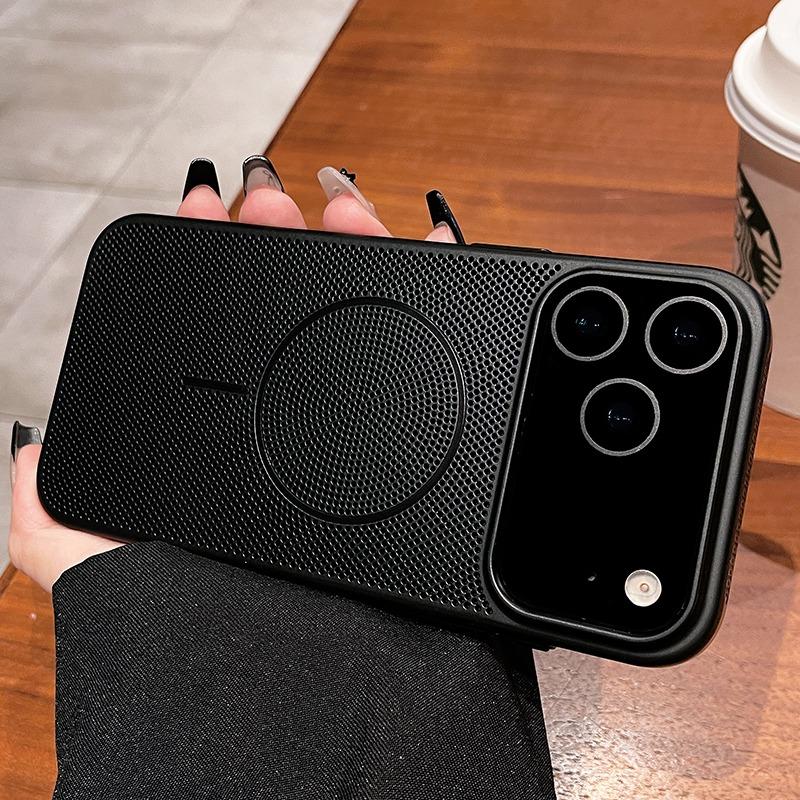 Wärmeableitung für Magsafe Magnetische Hülle für iPhone 17 16 15 14 13 12 Pro Max Plus 17Pro Atmungsaktive Wireless Charge Abdeckung