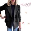 Spring and Autumn Women's Fashion Elegant Jackets Solid Color Casual Loose Jackets Winter Retro Jackets Autumn Tops