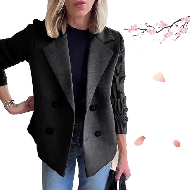 Spring and Autumn Women's Fashion Elegant Jackets Solid Color Casual Loose Jackets Winter Retro Jackets Autumn Tops