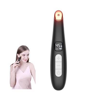 3 in 1 Augenlift-Stab Schönheitsgerät Vibrierend Rotes Licht 98°F bis 113°F LCD-Anzeige Augenmassagegerät für Trockene Augen Augenringe Schwellungen